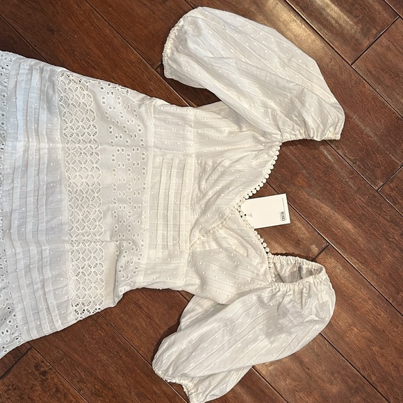 ASOS Lace White Dress Size US4 - Picture 3 of 7